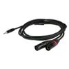 Cavo jack DAP AUDIO FLX46150 1 x mini Jack stereo 3,5 mm  -  2 XLR/M 3PIN  1,5 mt ULTRA FLESSIBILE